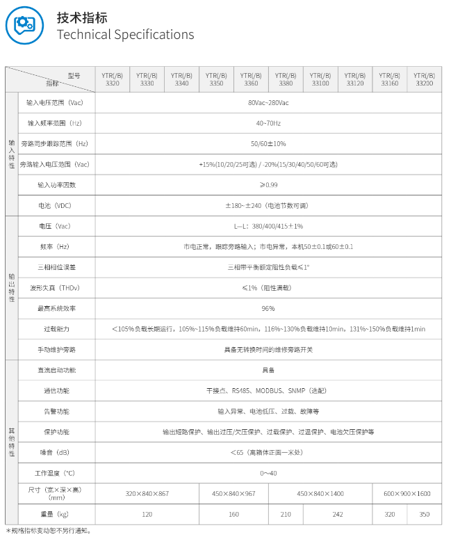 科华UPS参数型号 科华UPS参数型号